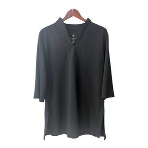 Verite by Barco Black Mini Dress or Long 3/4 Sleeve Shirt Size XL